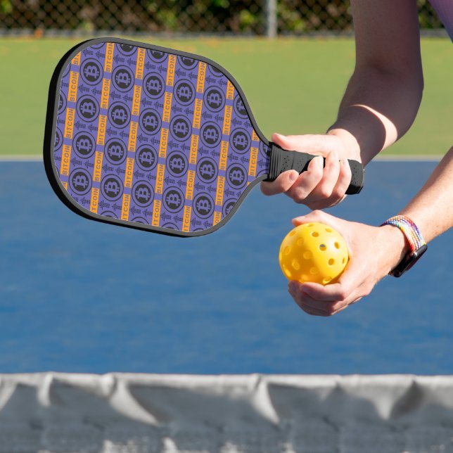 Bitcoin Logo Pattern Pickleball Paddle (Insitu)