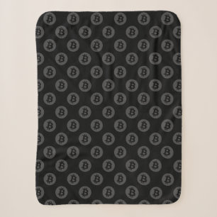 Bitcoin Logo Sherpa Blanket