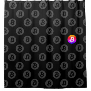 Bitcoin Logo Shower Curtain