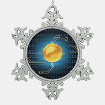 Bitcoin Logo Symbol Crypto Christmas Ornament