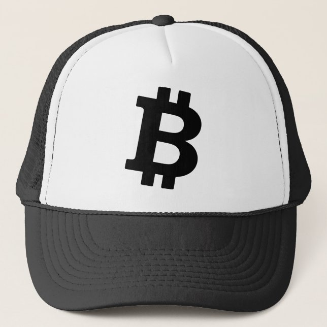 Bitcoin logo trucker hat (Front)
