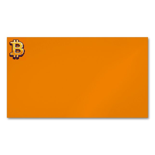 Bitcoin Magnetic Business Card (Front)