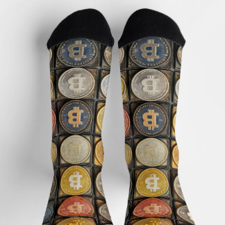 Bitcoin Men’s Style Socks for Crypto Lover
