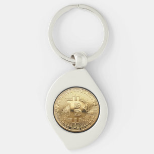 Bitcoin metal key holder key ring