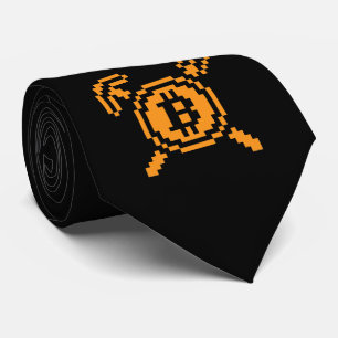 Bitcoin Miner BTC 8-Bit   Necktie