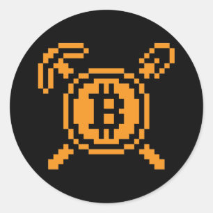 Bitcoin Miner BTC 8-Bit Sticker