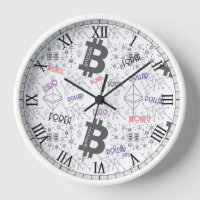 Bitcoin Money White Red Grey Intricated Design