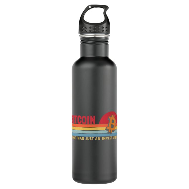 Bitcoin more than a Investment Crypto Cryptocurren 710 Ml Water Bottle (Front)