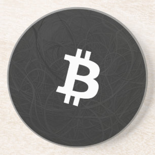 Bitcoin Neuron Black Coaster