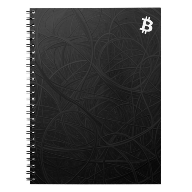 Bitcoin Neuron Black Notebook (Front)