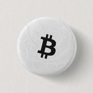 Bitcoin Neuron White 3 Cm Round Badge