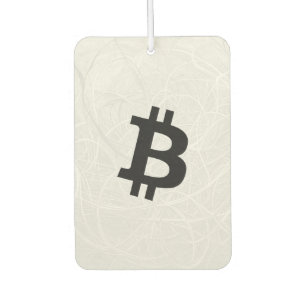 Bitcoin Neuron White Car Air Freshener