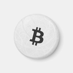 Bitcoin Neuron White Magnet