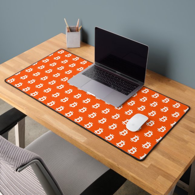 Bitcoin Orange Desk Mat (Office 2)