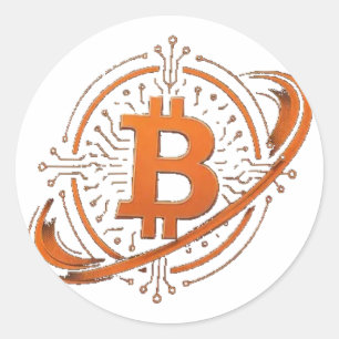 Bitcoin Orbital Circuit Seal Sticker