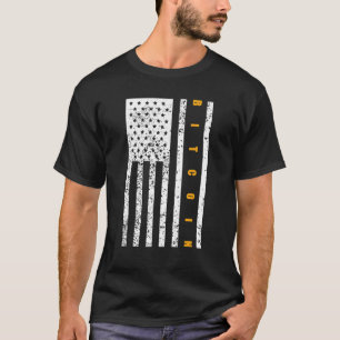 Bitcoin Patriotism Patriotic American Flag Proud P T-Shirt