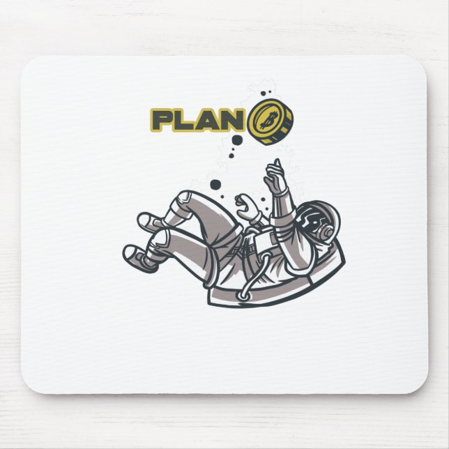 Bitcoin Plan B Astronaut Mouse Mat (Front)