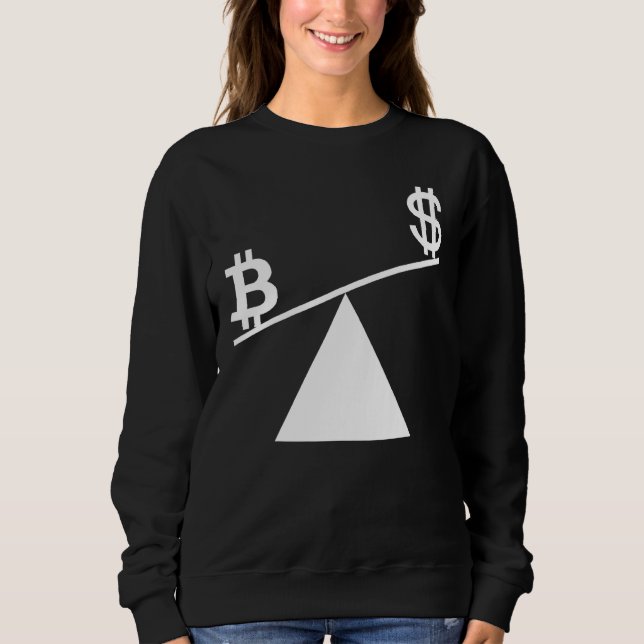 Bitcoin Plan B Time For Plan B Accept Bitcoin Mean Sweatshirt (Front)