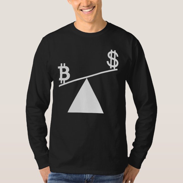 Bitcoin Plan B Time For Plan B Accept Bitcoin Mean T-Shirt (Front)