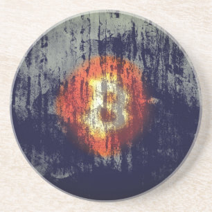 Bitcoin Resilient Art Coaster