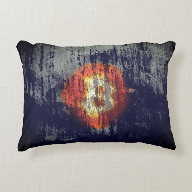 Bitcoin Resilient Art Decorative Cushion (Front)