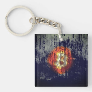 Bitcoin Resilient Art Key Ring