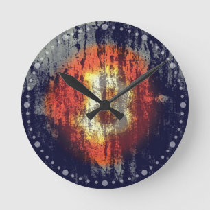 Bitcoin Resilient Art Round Clock