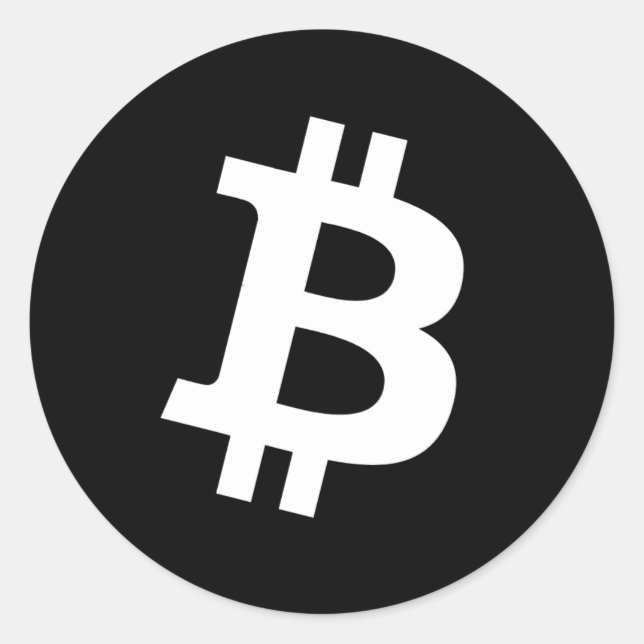 Bitcoin Round Sticker (Front)