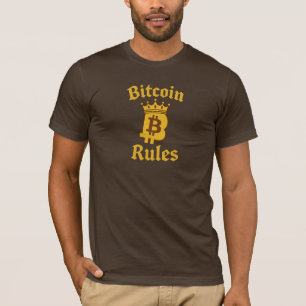 Bitcoin Rules King Crown Crypto T-Shirt