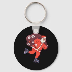 Bitcoin Santa Claus Cryptocurrency Santa Crypto In Key Ring