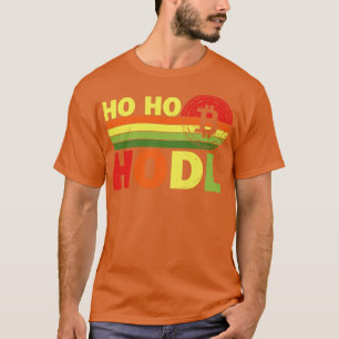 Bitcoin Santa Ho Ho Hodl Crypto santa Christmas T-Shirt