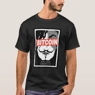 Bitcoin Satoshi Nakamoto Face Cryptocurrency T shi T-Shirt