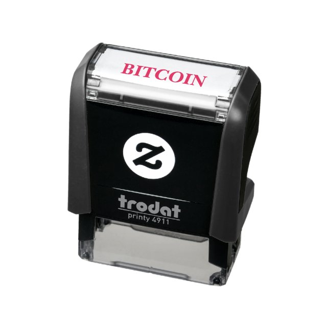 bitcoin self inking stamp (Product)