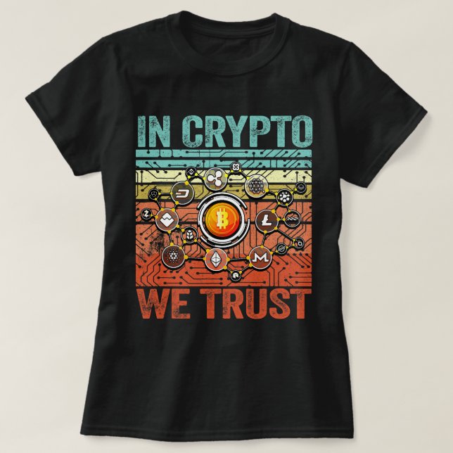 Bitcoin Shirt Blockchain Cryptocurrency In Crypto  (Design Front)