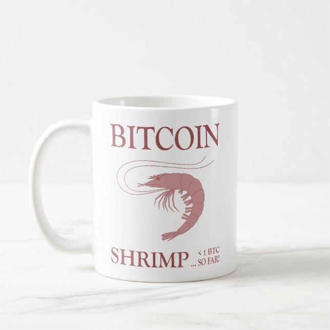 Bitcoin Shrimp  Coffee Mug (Left)