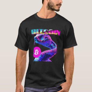 Bitcoin Snake (Funny BTC Statement 80s Style Snake T-Shirt