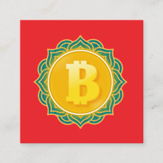 BITCOIN SQUARE BUSINESS CARD