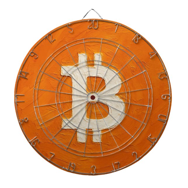 Bitcoin Standard (Oil, Style: 1) Dartboard (Front)