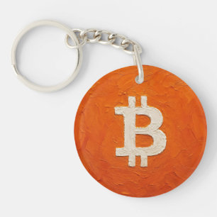 Bitcoin Standard (Oil, Style: 2) Key Ring