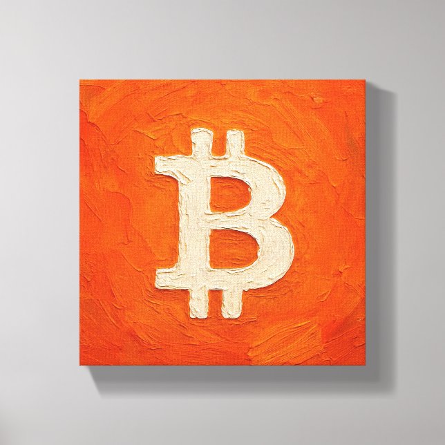 Bitcoin Standard (Oil, Style: 3) Canvas Print (Front)