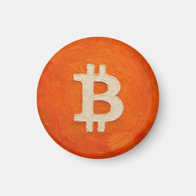 Bitcoin Standard (Oil, Style: 3) Magnet (Front)