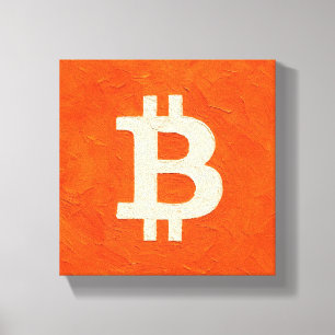 Bitcoin Standard (Oil, Style: 4) Canvas Print