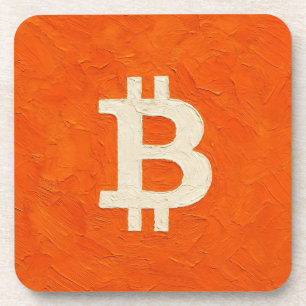Bitcoin Standard (Oil, Style: 4) Coaster