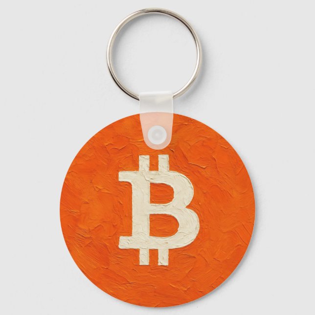Bitcoin Standard (Oil, Style: 4) Key Ring (Front)