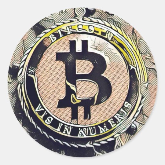 Bitcoin Sticker Cryptocurrency Money marketing