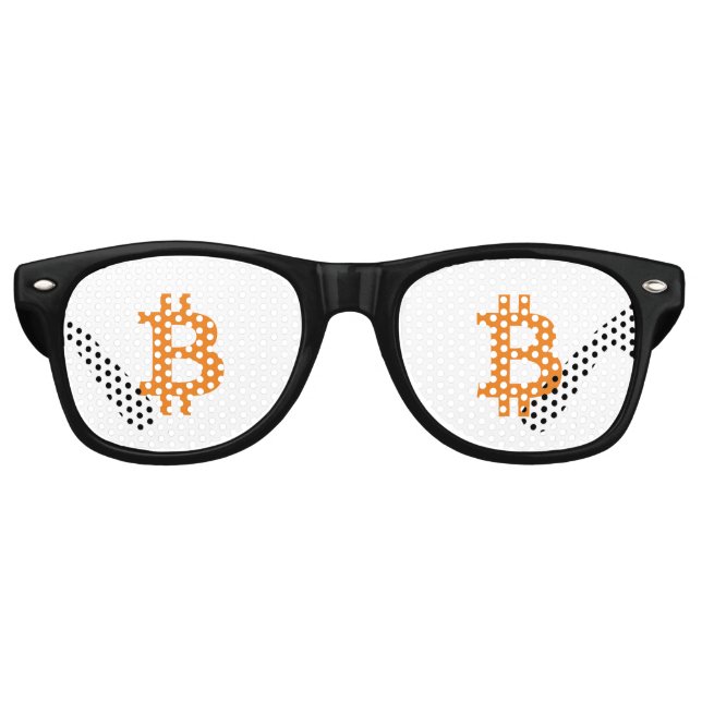 Bitcoin sunglasses party shades (Front)