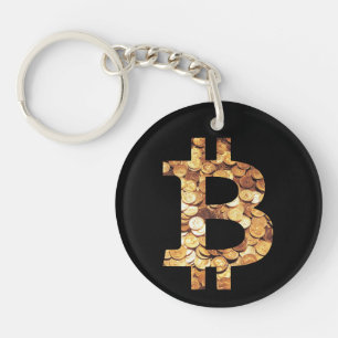 Bitcoin-Symbol Key Ring