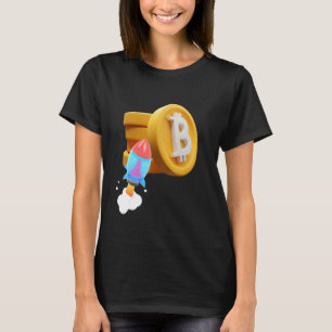 Bitcoin To The Moon Hodl Wagmi Btfd Nft Crypto Exc T-Shirt