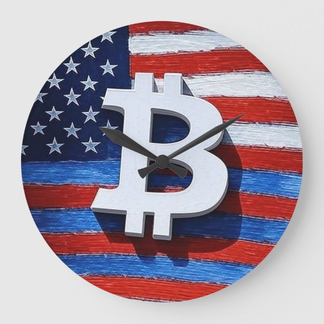 Bitcoin USA Large Clock (Front)