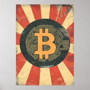 Bitcoin Vintage Poster
